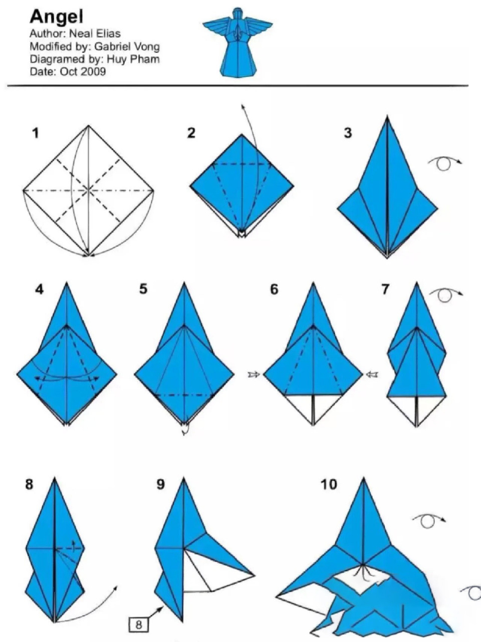 天使折纸教程(搬运) 天使折纸教程(搬运)