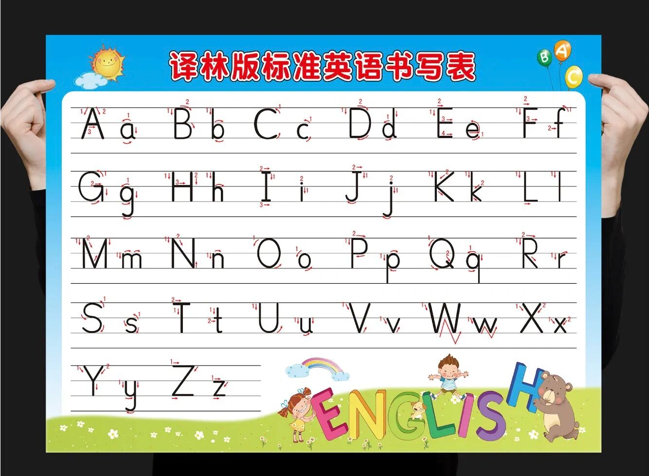 26个字母四线三格书写模板 英语基础小萌新 一起来看看26个字母正确