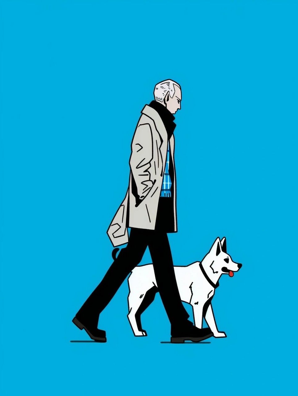 帅气的大叔头像,可自取图丨ai