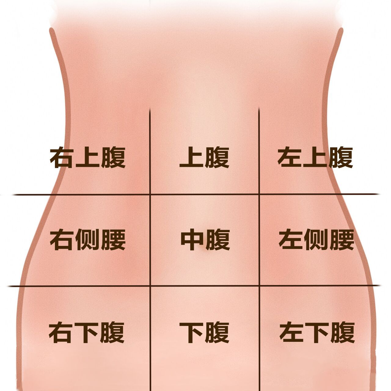 女性左上腹部疼痛图片