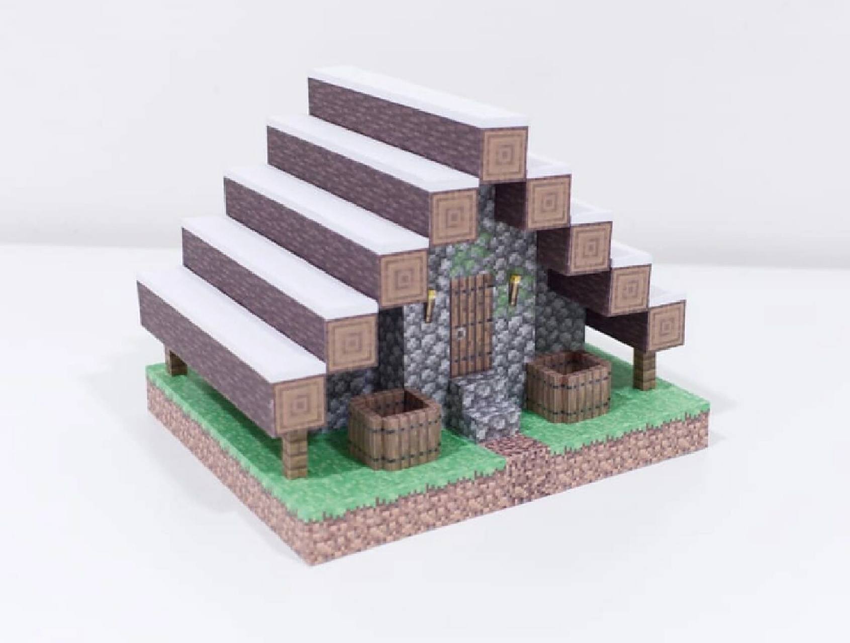 我的世界纸模 雪屋(上)