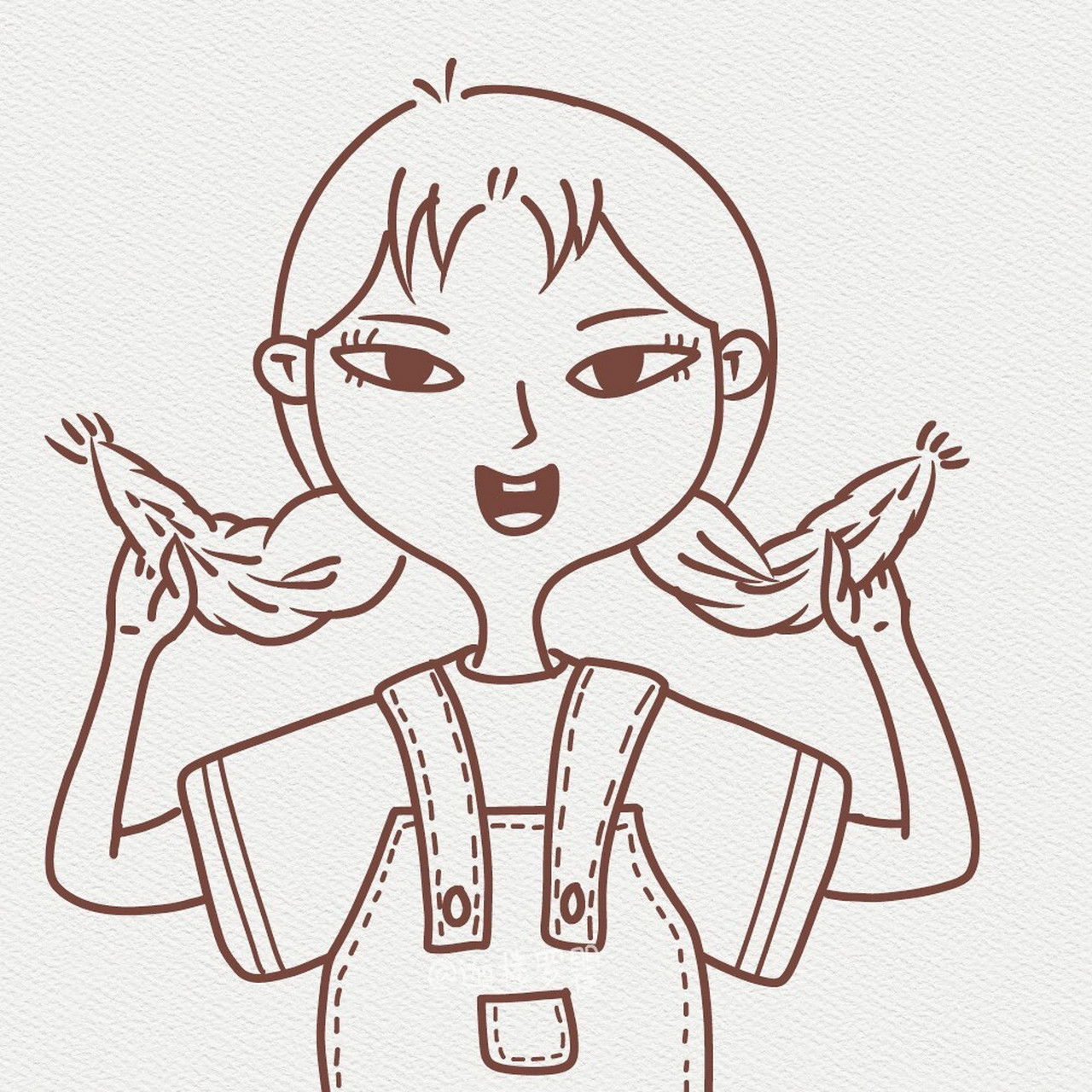 插画头像‖无偿画头像‖medibang绘图 用了上一幅头像的线稿(图3)