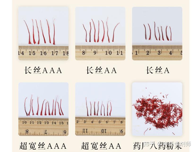 藏红花真假鉴别图片