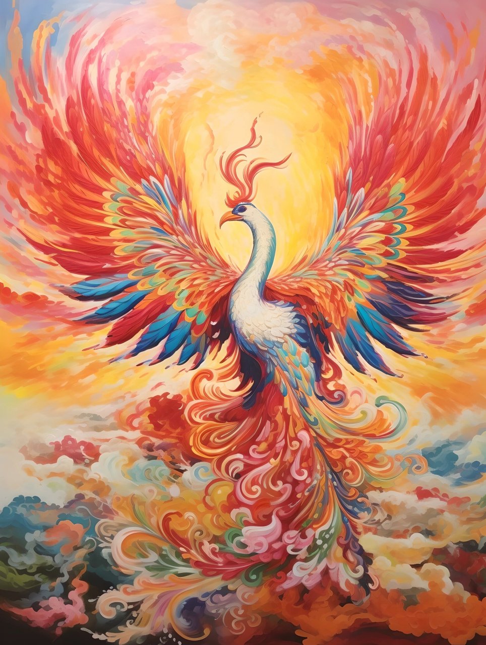 凤凰于飞,传承着千年的神话传说.