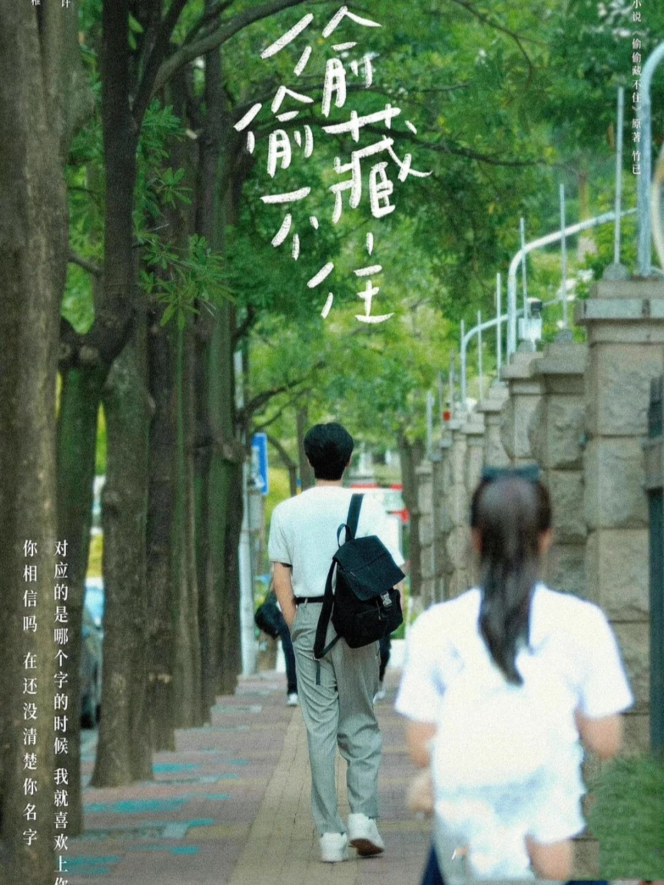 偷偷藏不住电视剧出海报啦 偷偷藏不住  作者竹已 偷偷藏不住居然拍成