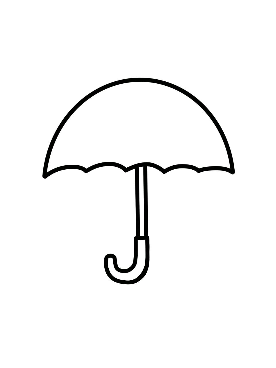 儿童简笔画|雨伞7915 小朋友们大家好,今天教大家画雨伞哦!