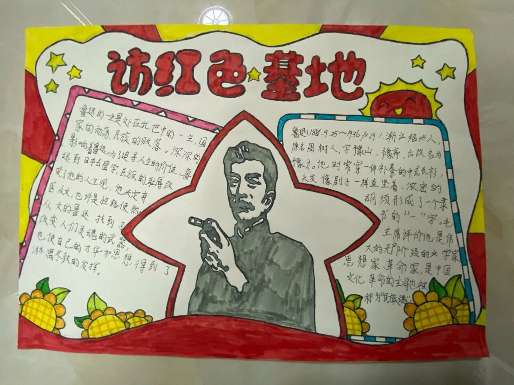 访红色基地手抄报! 访红色基地手抄报91