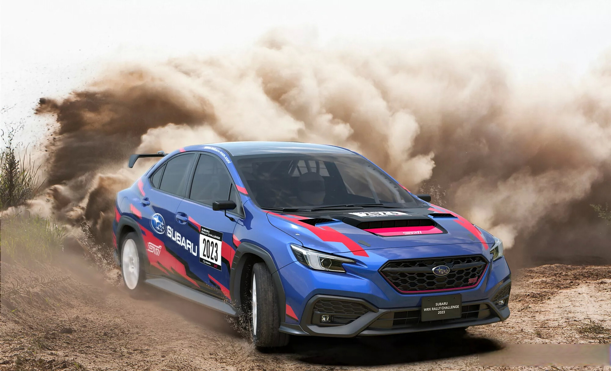 斯巴鲁 wrx 官方改装的拉力赛车,搭载涡轮增压fa24 2.