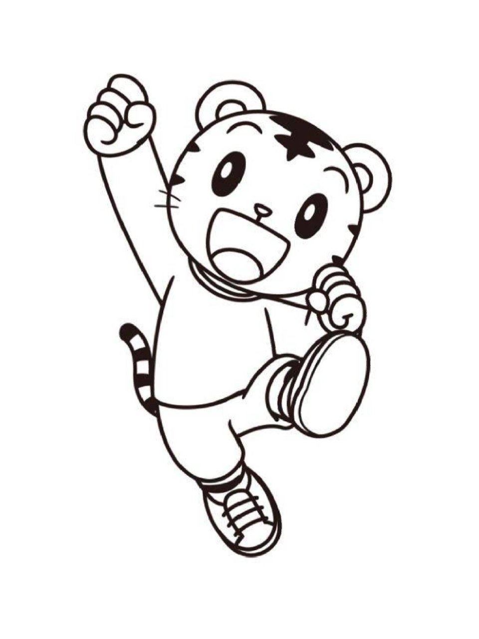 小朋友99喜欢9399巧虎涂色素材  喜欢巧虎的小可爱