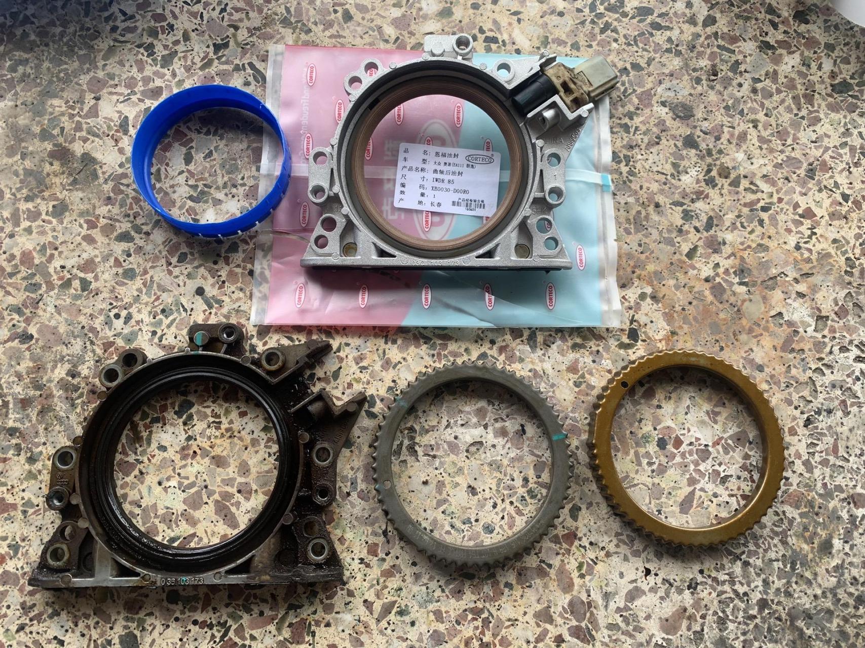 6 ea111更换曲轴后油封 信号盘安装