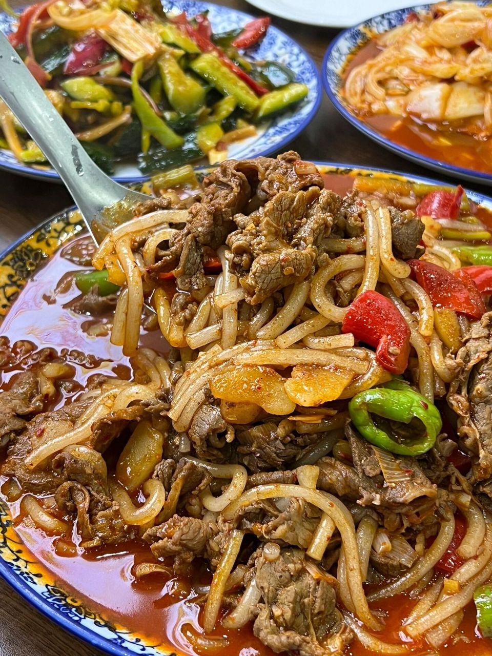 便宜量巨大的宁夏炒肉片!