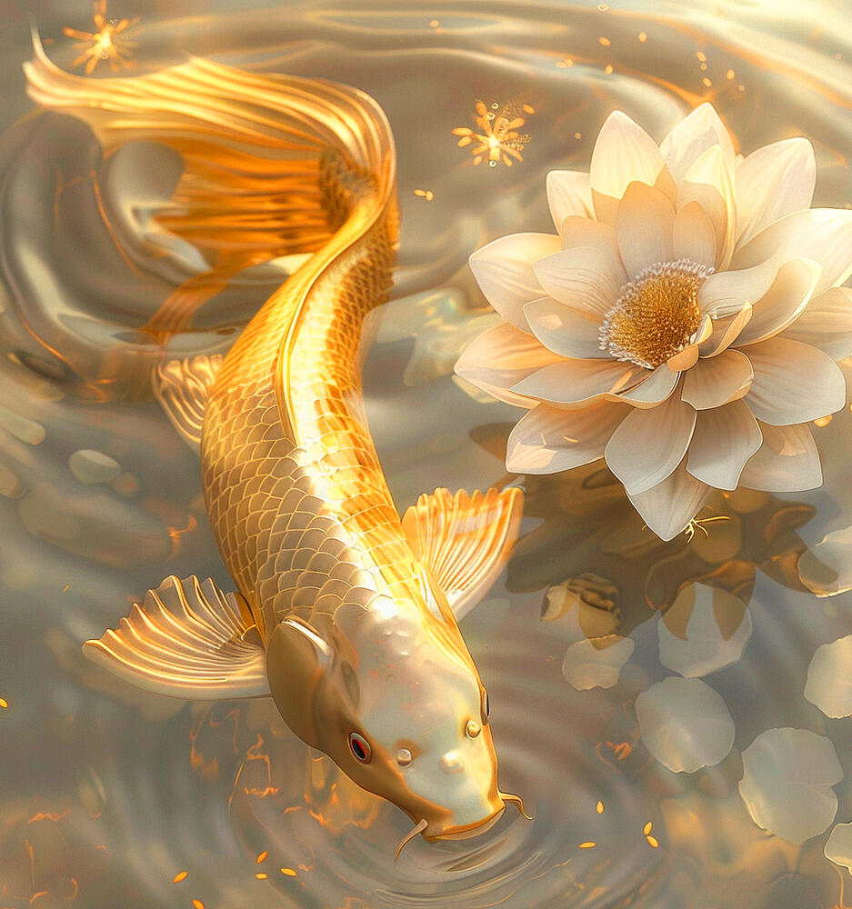 富贵头像 锦鲤附体