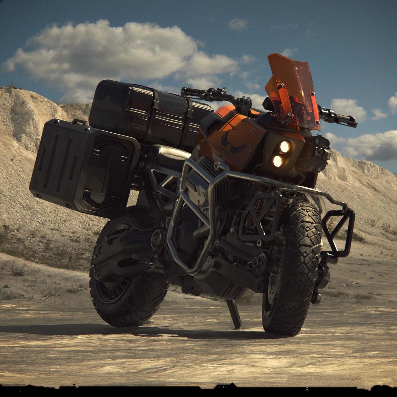 赛博朋克废土风格水鸟硬核拉力adv.硬核adv设计