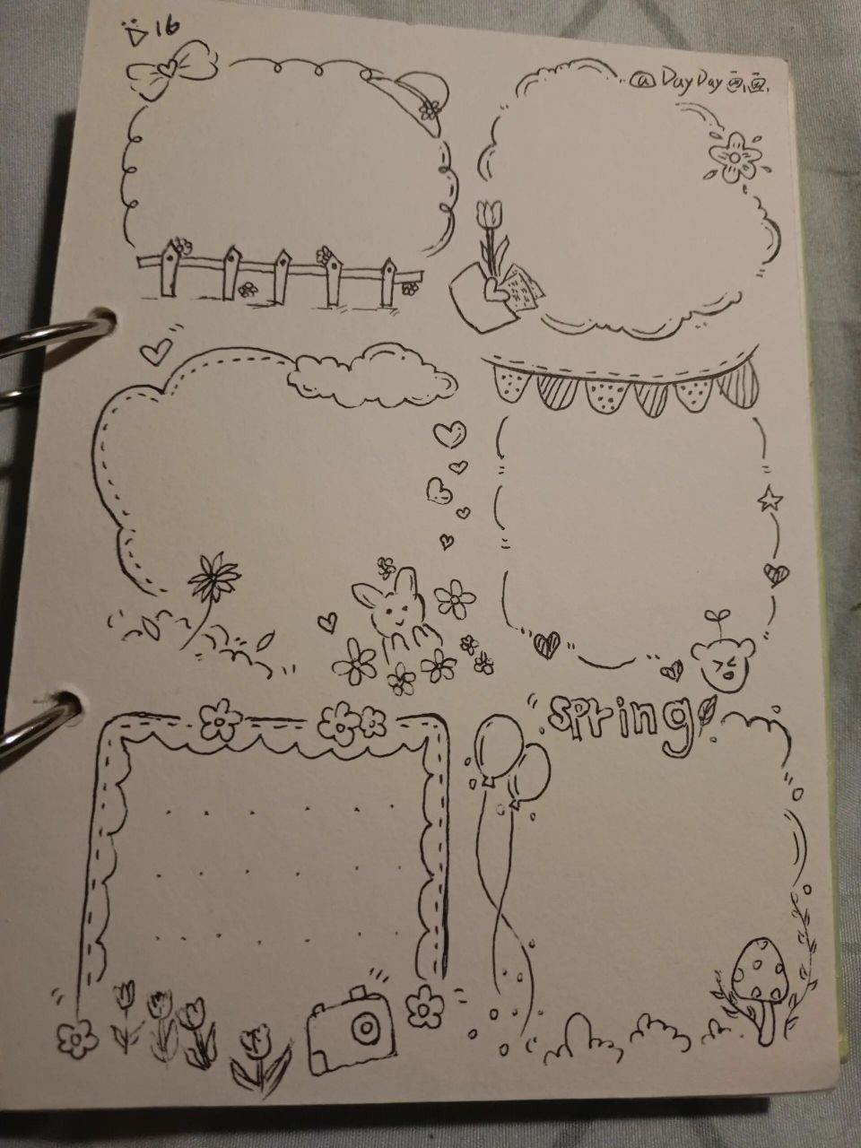 310168手帐边框|简单线条 一起来画吧