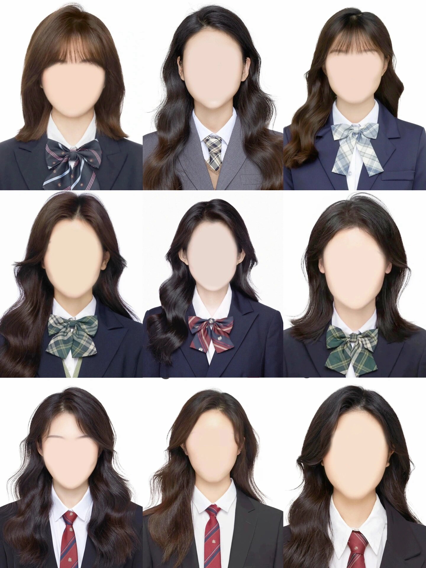 海马体证件照模板78156997 主页模板随时更新95 	 高马尾