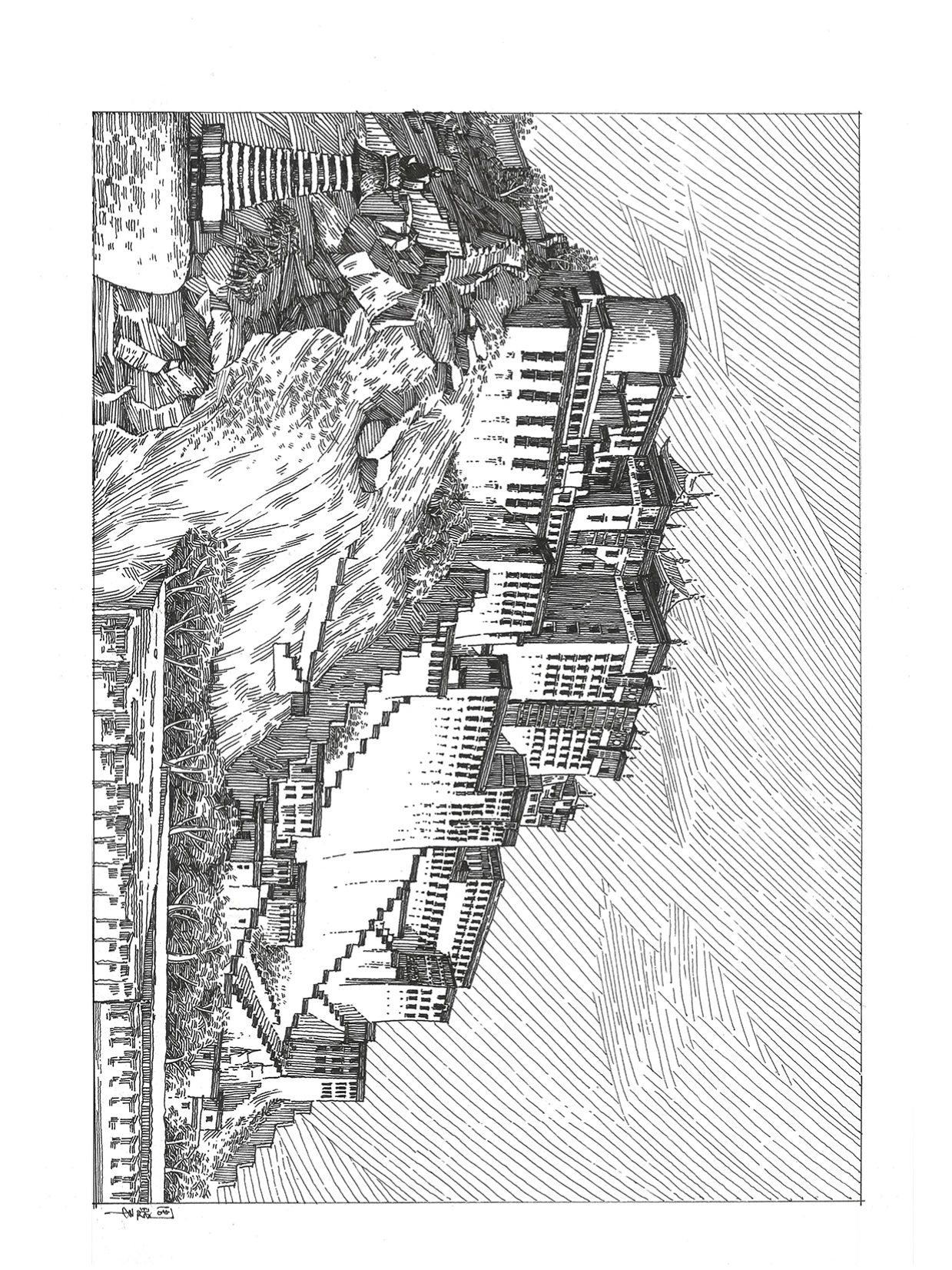 【钢笔画】布达拉宫