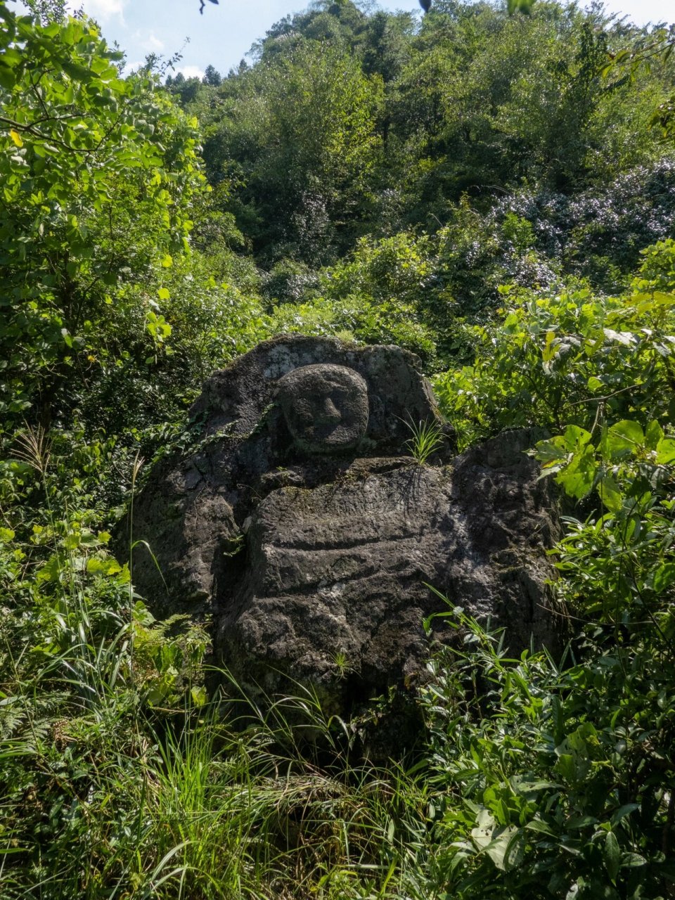 金华大山里的千年石佛丨大盘山天蓝尖 大盘尖,金华北山的最高峰72