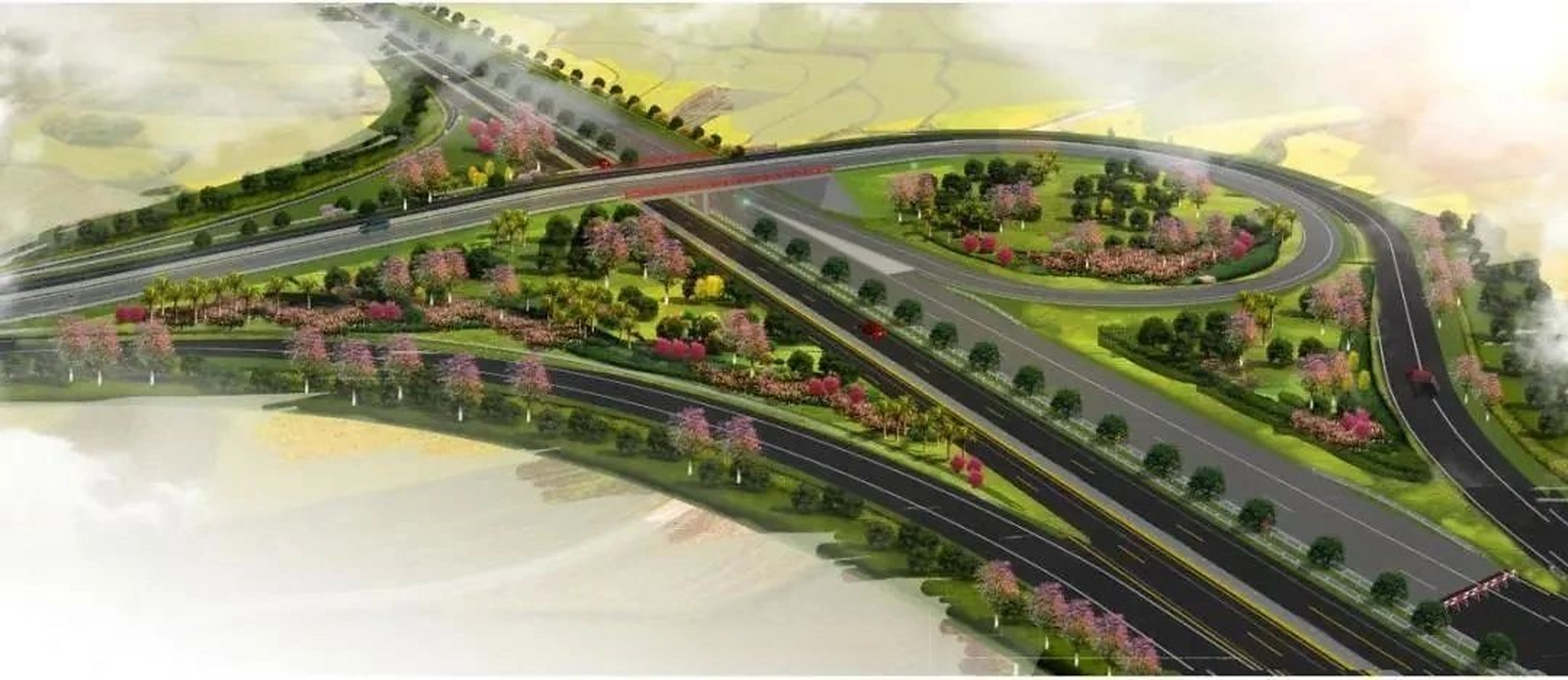 三亚绕城高速绿化环境整治提升项目完工】三亚绕城高速绿化环境整治