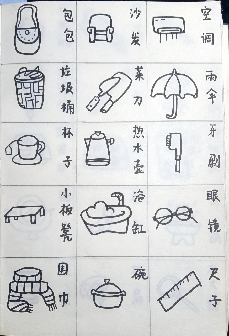 简笔画.日常用品篇(一) 六十个常见的日常用品
