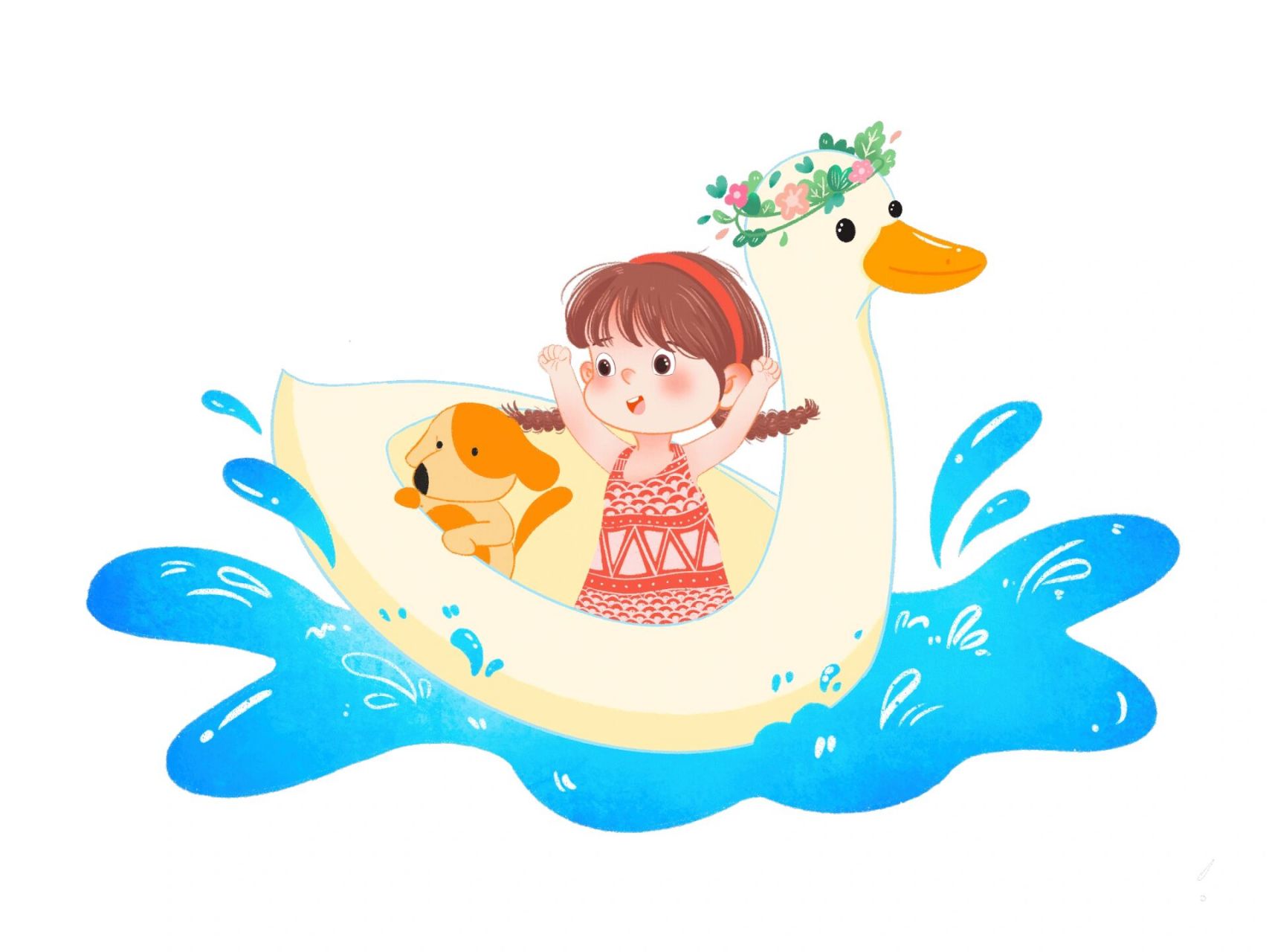 97卡通风|夏日卡通游泳人物91 hello,小伙伴们,今天给大家分享