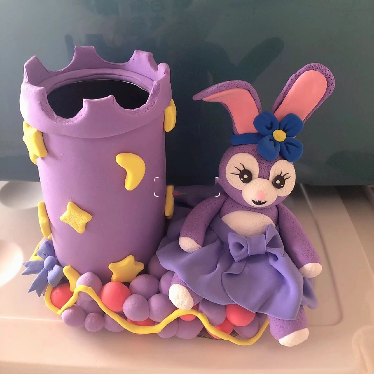 立体粘土笔筒主题 手工笔筒