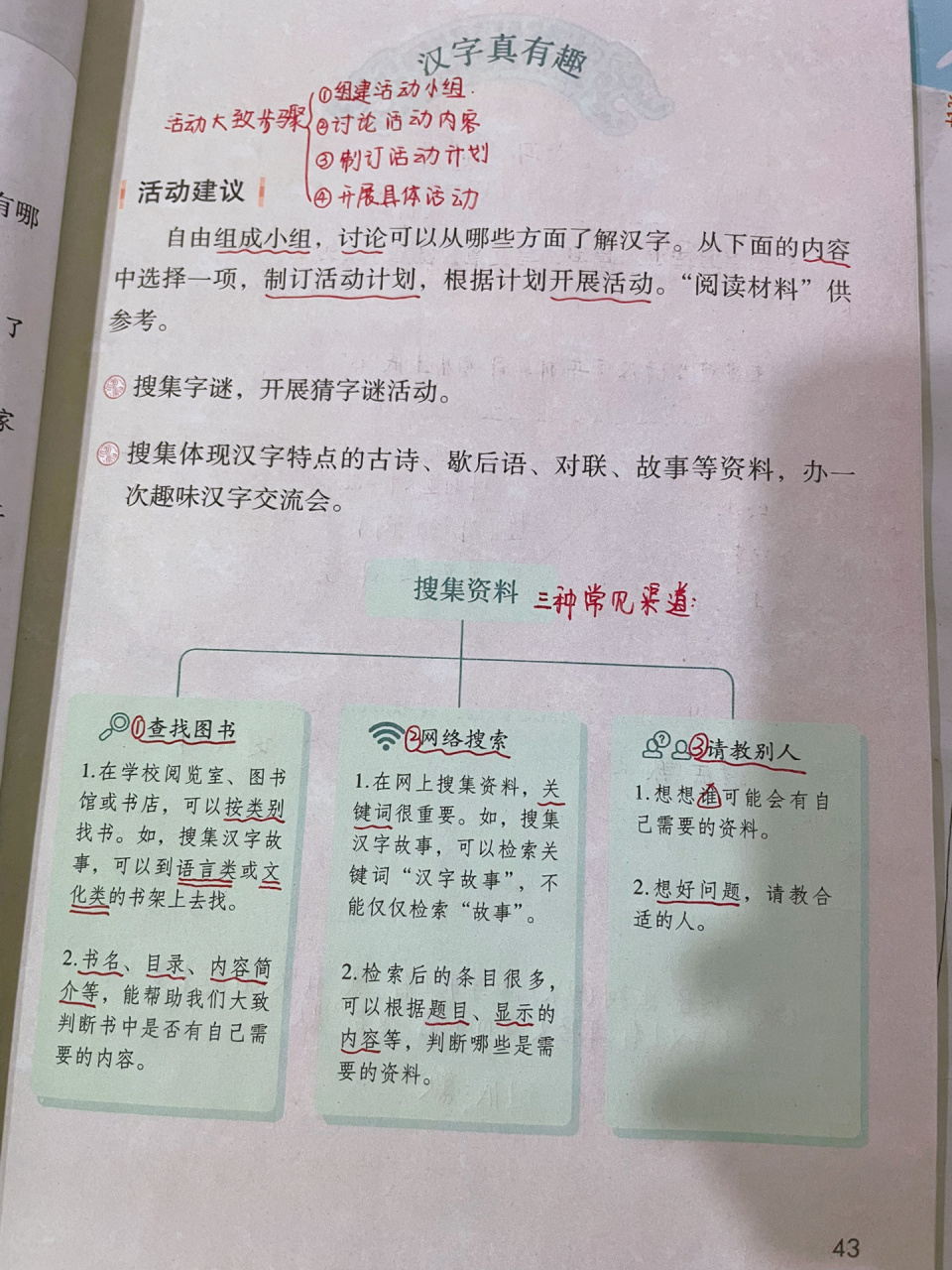 五年级下册第三单元《汉字真有趣》课堂笔记
