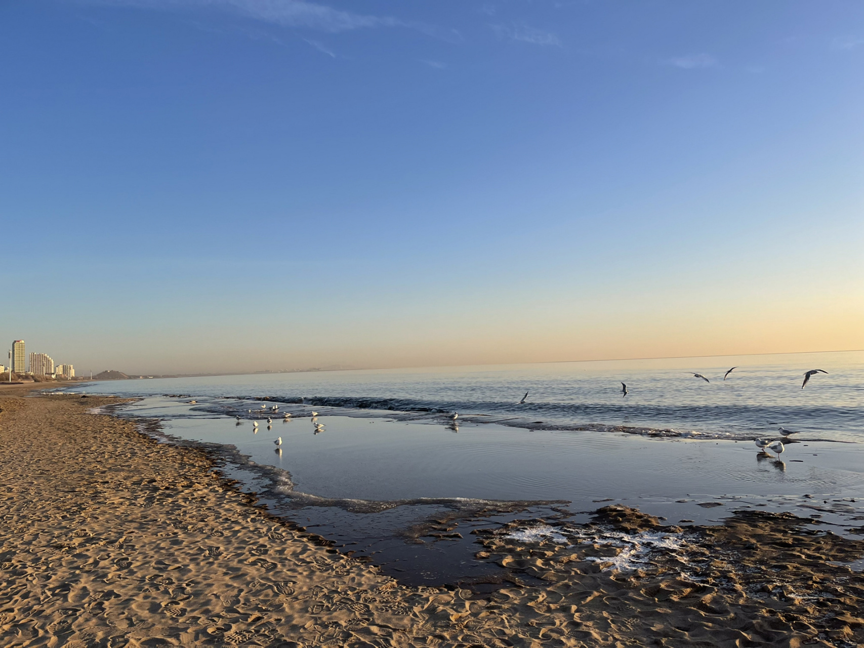 秦皇岛黄金海岸 周五下午出发 四个小时到达周日中午返回日出非常美