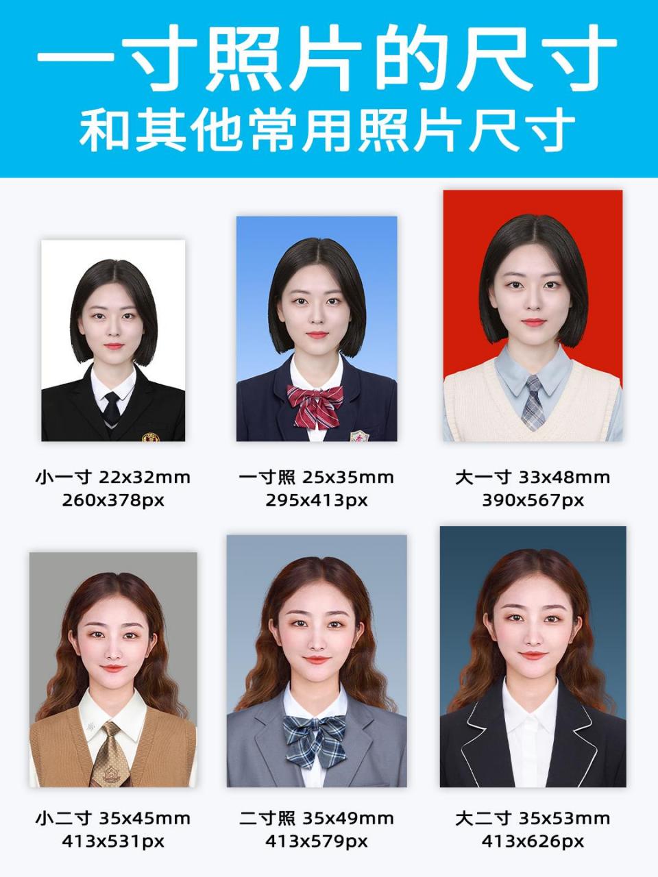 一寸照片的尺寸标准,常用证件照尺寸 常用证件照尺寸: 标准一寸/25mm