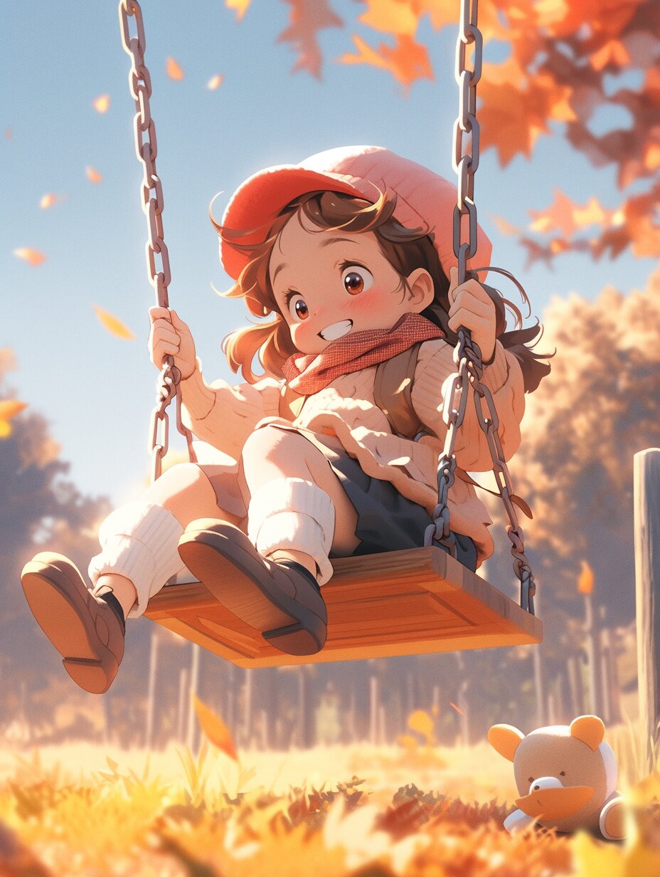 头像·荡秋千的小女孩 超开心吖