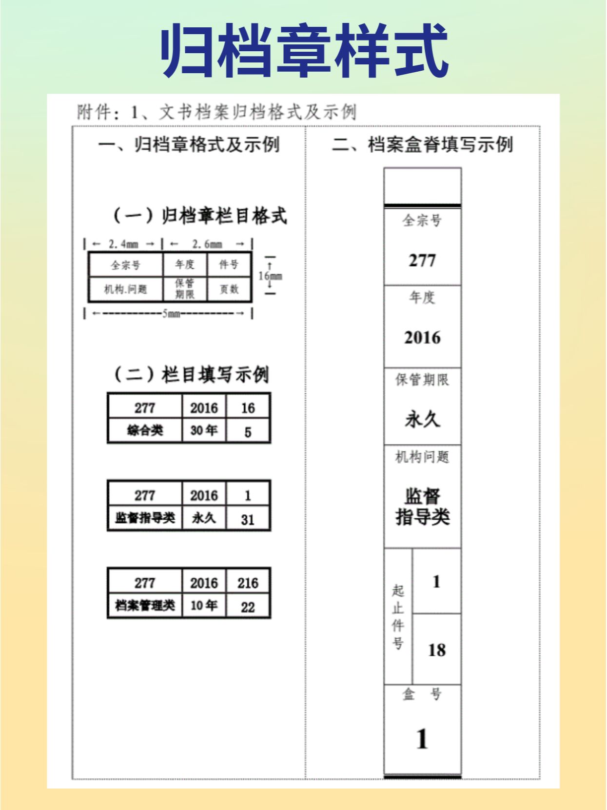 档案归档章盖在哪里