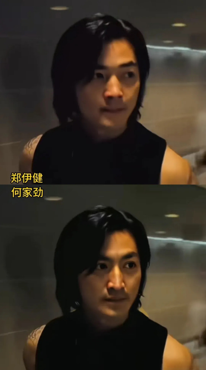 何家劲长头发造型感觉比郑伊健更有味道