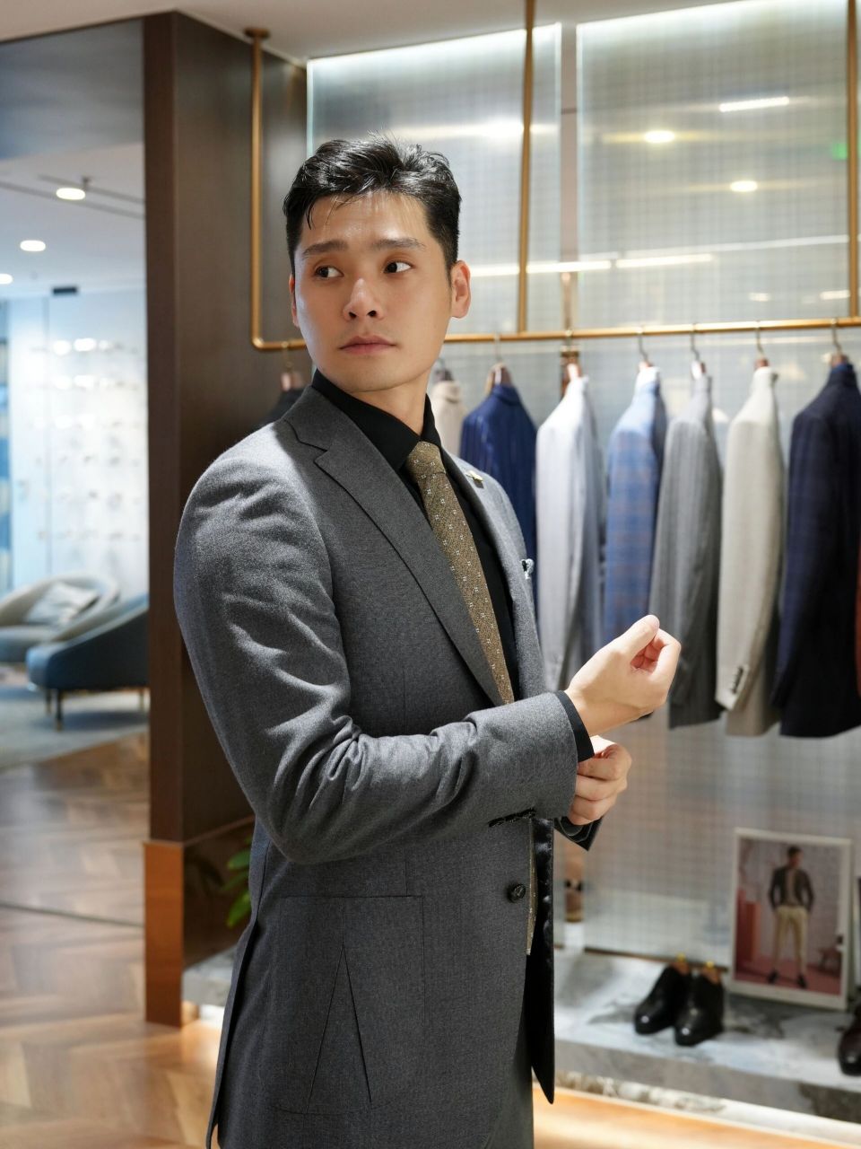 男士西装穿搭# #正装皮鞋黑袜# #职场穿搭##ootd每日穿搭