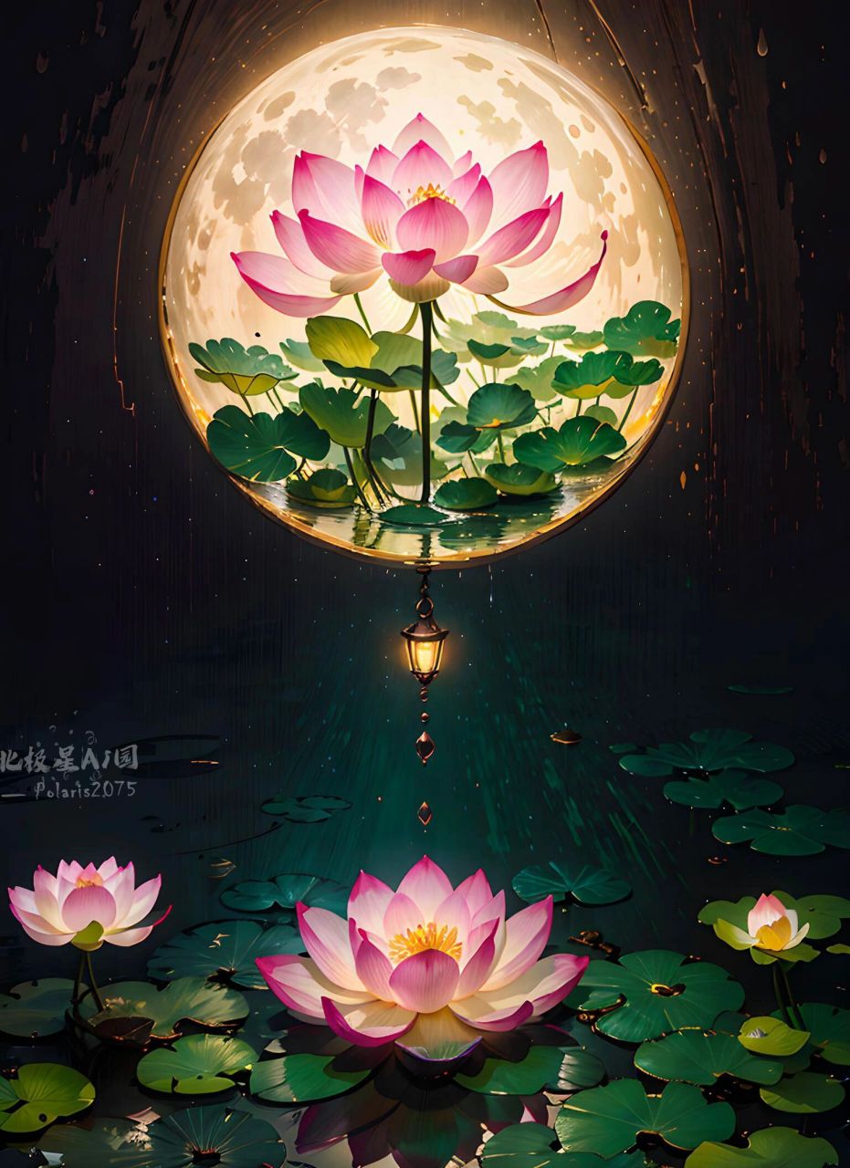 荷塘月色,唯美意境,荷花池,莲花坞