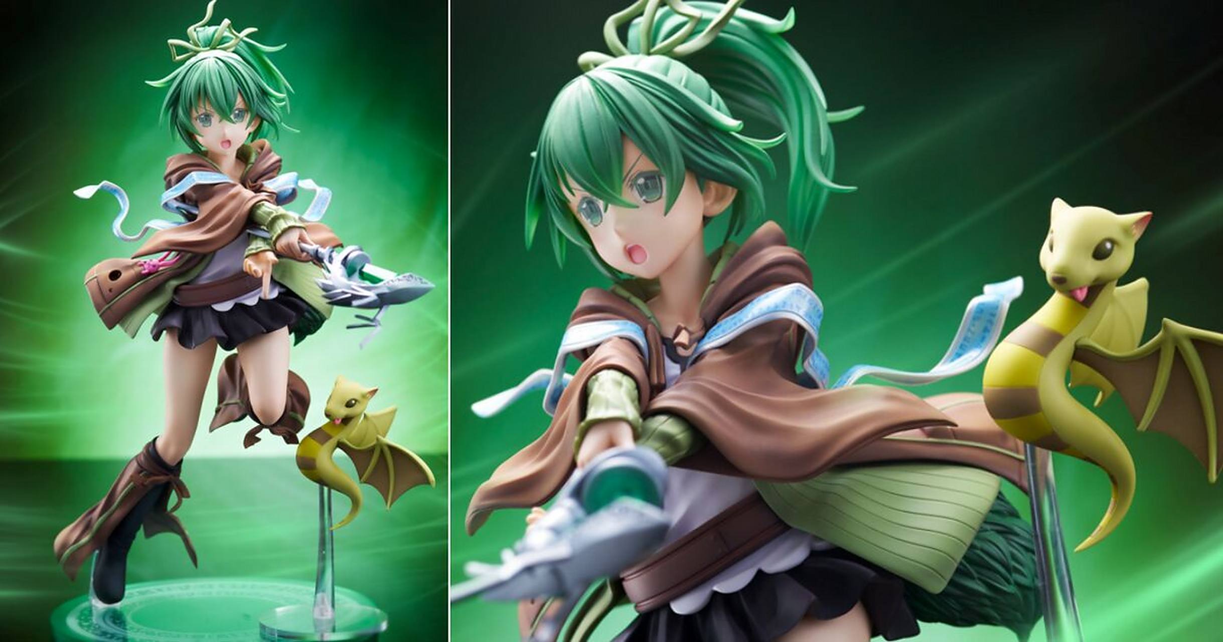 「游戏王mfc 风灵使 薇茵」1/7 比例模型,以魔法卡牌「凭依觉醒(凭依