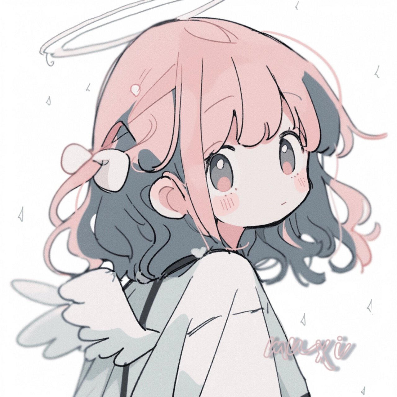 小天使头像|银河里悄悄藏着半盒心事 95