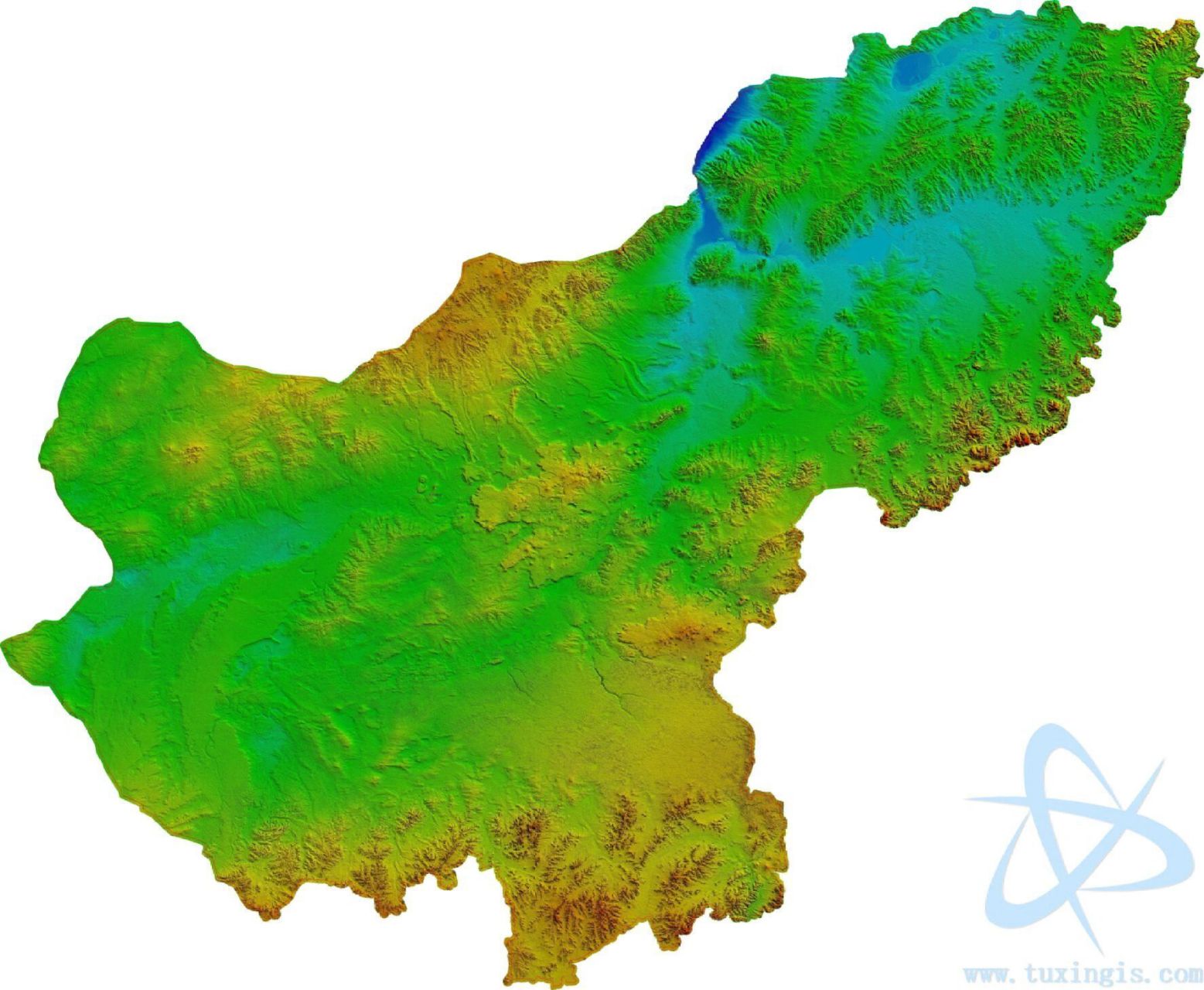 锡林郭勒盟地形图 锡林郭勒盟位于内蒙古自治区中部,北接蒙古人民共和