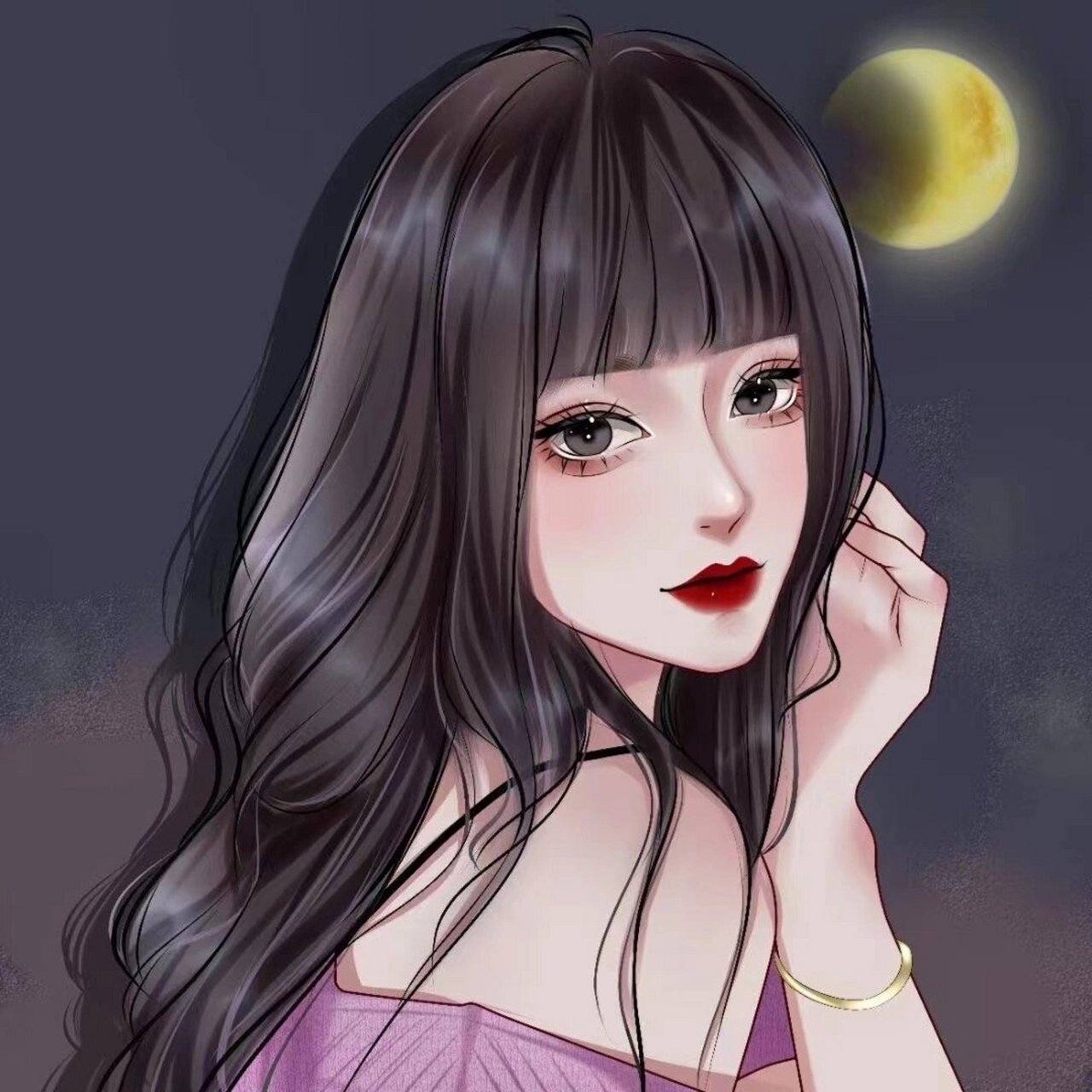 手绘头像 超a御姐头像 微信头像 	 照片转手绘 高级感女生头像 软件