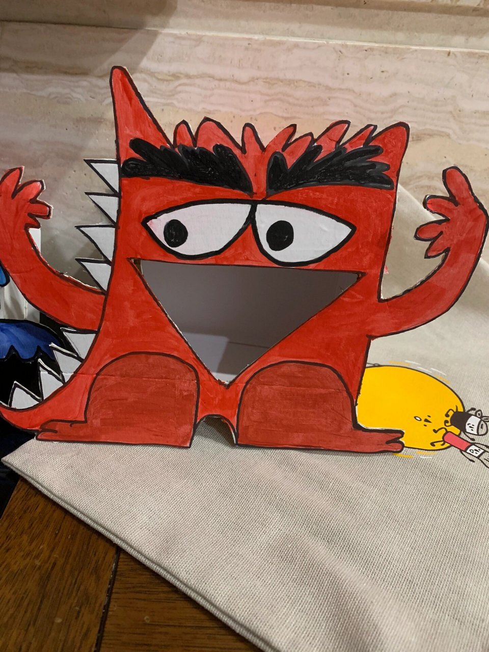 幼儿园手工作业|怪兽情绪盒子