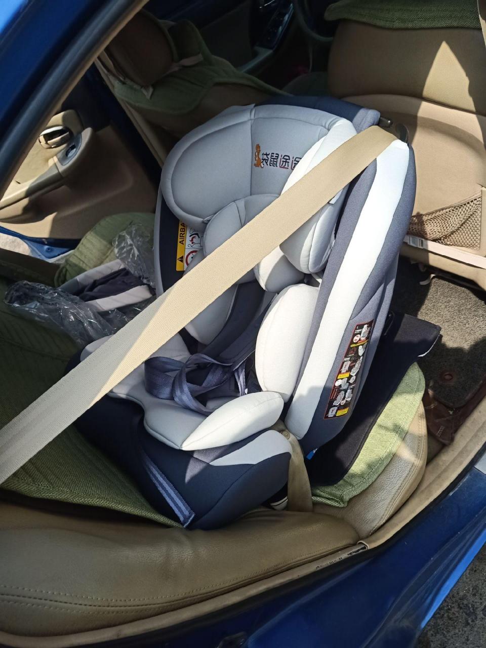 袋鼠途途口袋宝贝0-12岁款 isofix硬链接latch带链接再用原车三点式