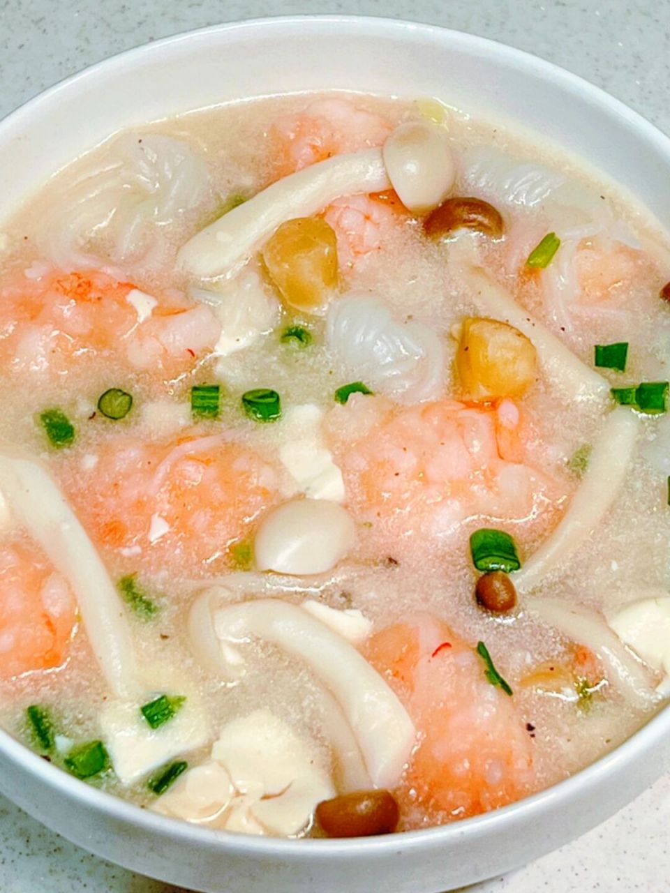 太鲜了～多少次晚餐就为这一碗虾滑豆腐羹!