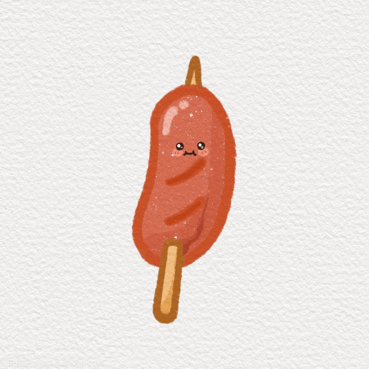 原创简笔画day10|美味烤串系列96 "没有什么是一顿烧烤解决不了的"