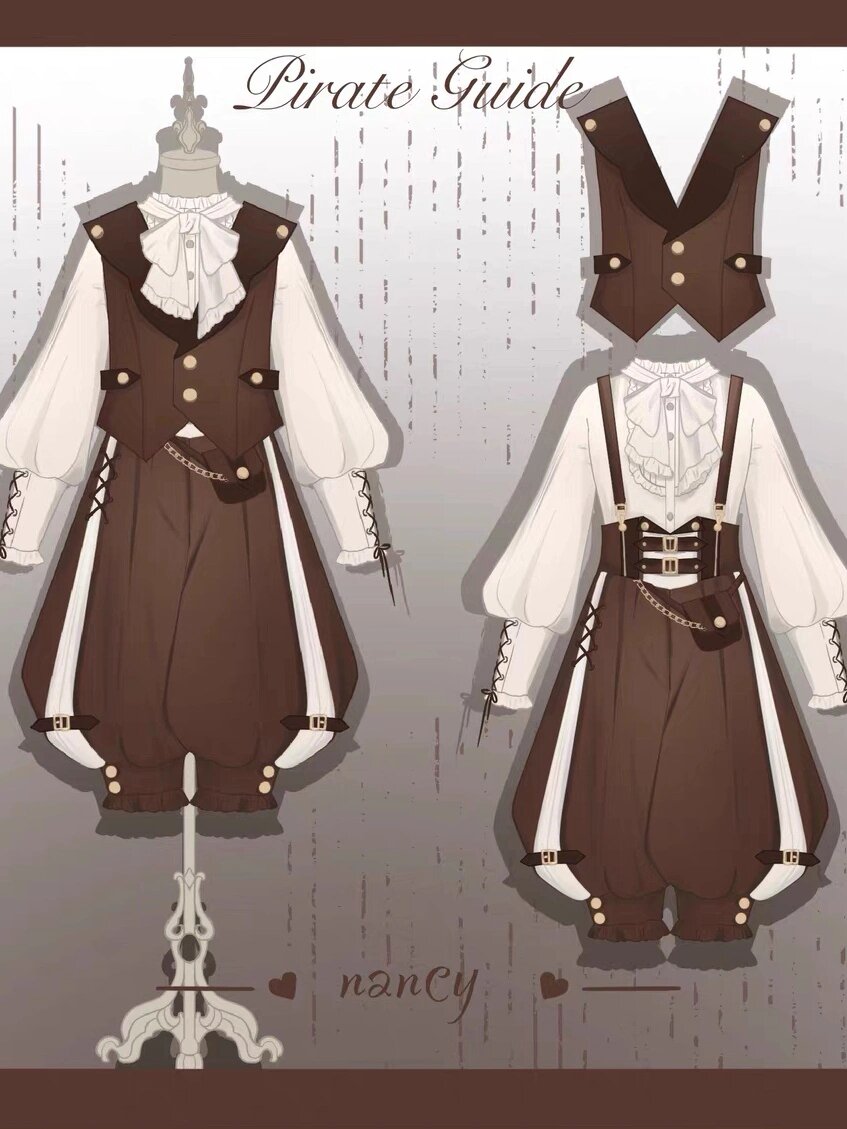 lolita王子系设计稿,左滑看上身