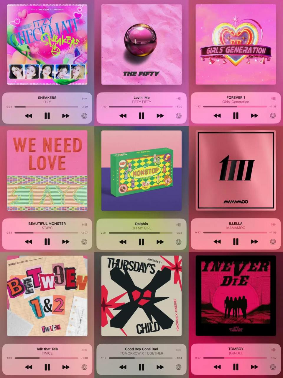 kpop人的歌单分享 该说不说kpop专辑的封面都太好看了! 音乐