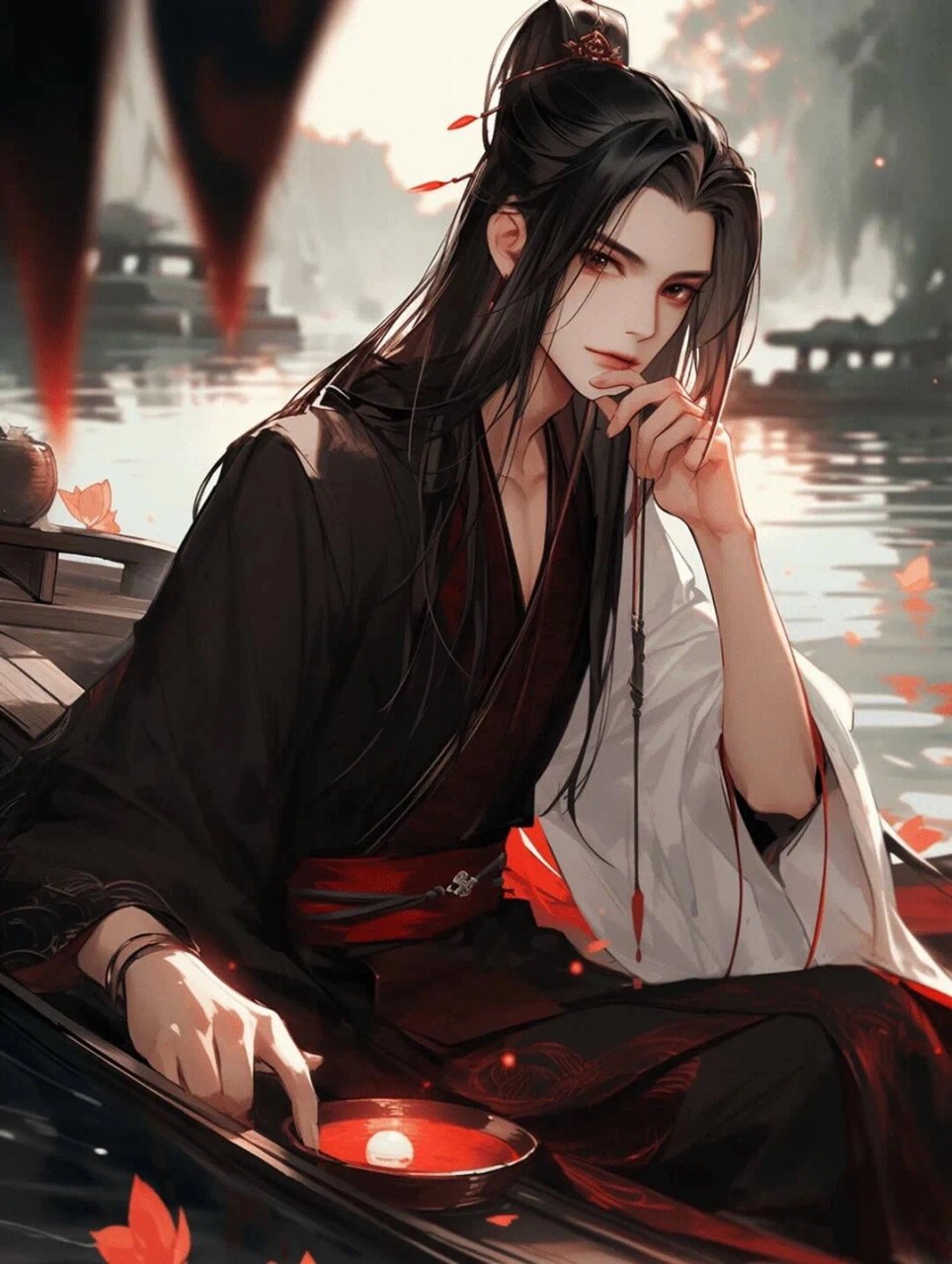 日常碎片plog# #笔记灵感# #头像壁纸# #古风写真# #古风插画# #拖耨