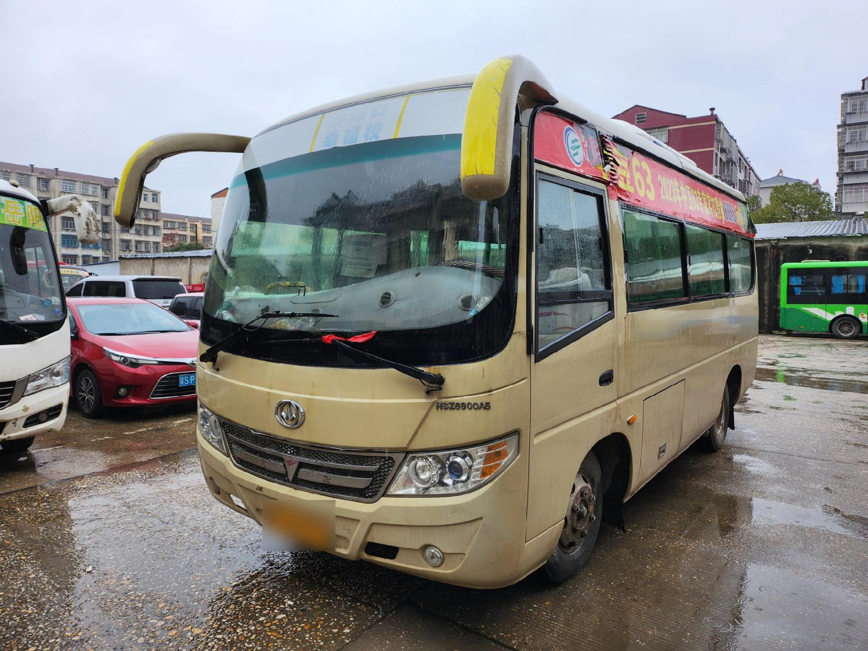 17年6月衡山中巴,19座中型车,玉柴发动机国五排放公路客运性质,随时