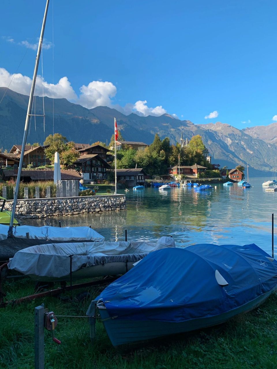 9893瑞士布里恩茨湖|爱的迫降取景地 这里是布里恩茨湖边,拥有