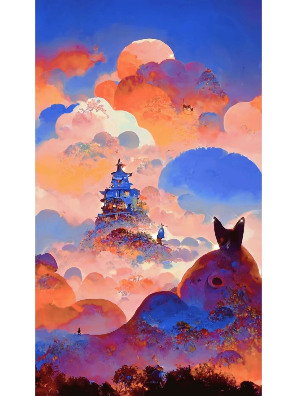 宫崎骏治愈系列# #色彩搭配# #艺术# #版画# #潮流艺术# #潮流版画