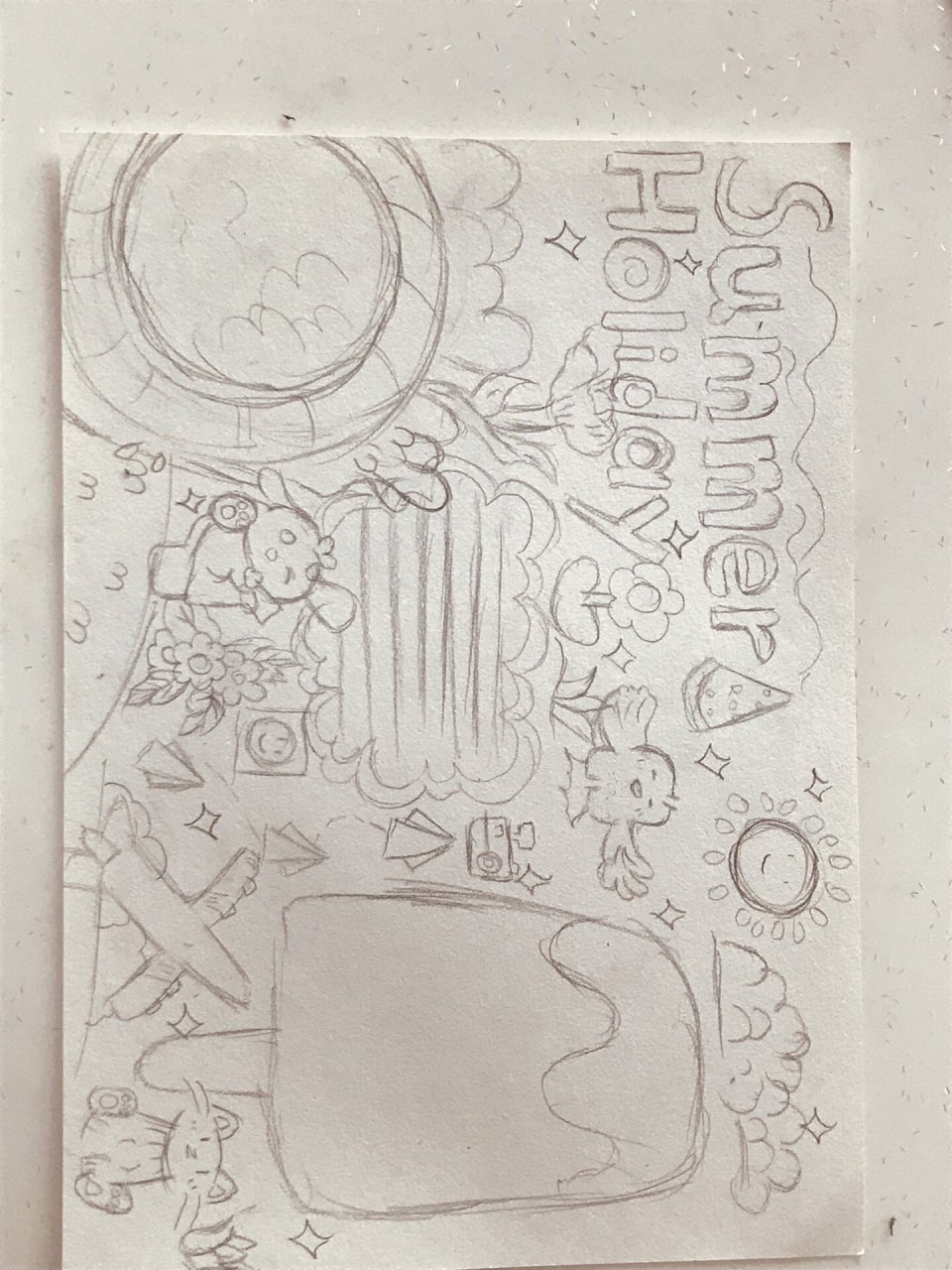 英语手抄报草稿05 五年级11岁学画画6年漫画十级素描六级