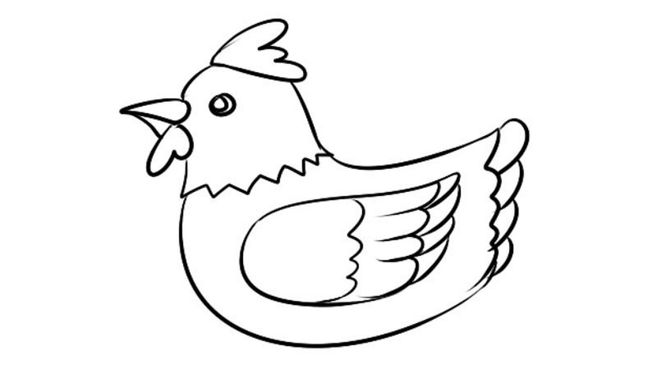 鸡 简笔画 素材 儿童美术 几何形状是个很好的元素哦,可以帮助我们