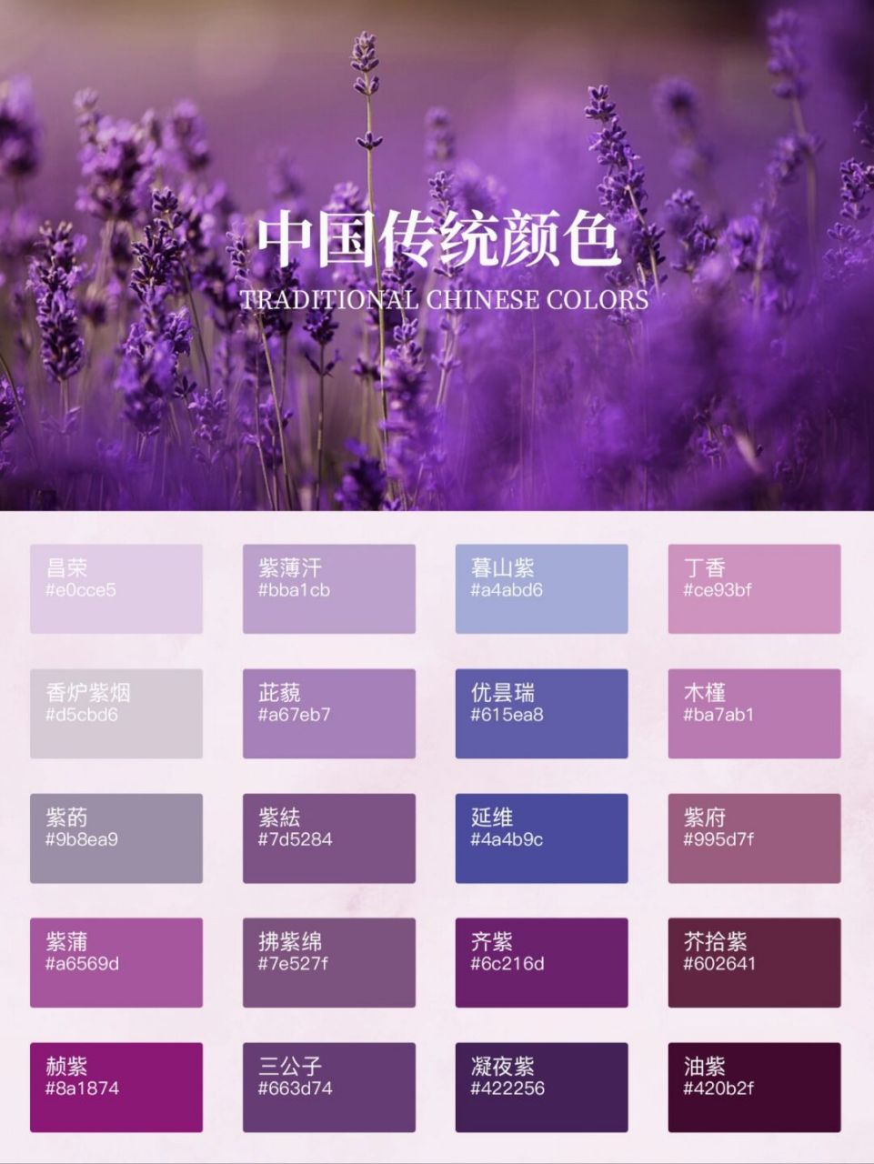 传统中国色|紫色系|有一种紫叫中国紫 紫色在中国传统色彩中是尊贵的